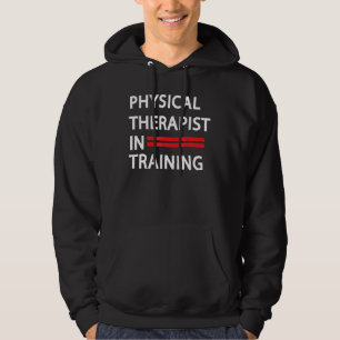 Fysisk terapeut vid utbildning av framtida fysik hoodie