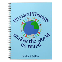 Fysisk terapi - inspirationsoffertmonogram PT Anteckningsbok