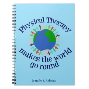 Fysisk terapi - inspirationsoffertmonogram PT Anteckningsbok