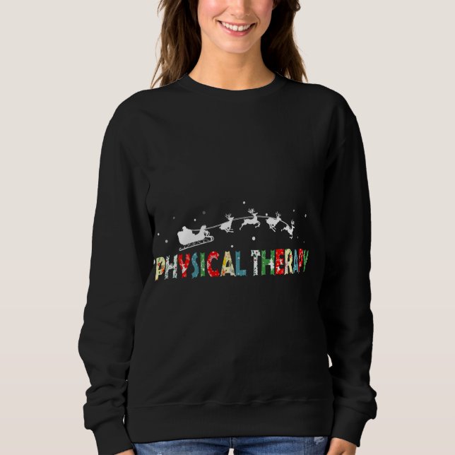 Fysisk terapi jul Pajama God jul PT Th T Shirt (Framsida)
