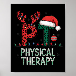Fysisk terapi jultomten Hat Pt Therapist Poster