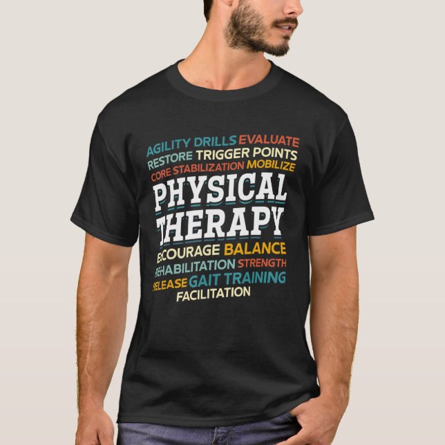 Fysisk terapi PTA utövar fysisk behandling T Shirt (Framsida)