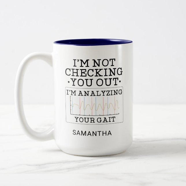 Fysisk terapi som inte kontrollerar ut dig Två-Tonad mugg (Vänster)