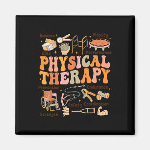 Fysisk terapibehandlare PT PTA Fall Thanksgiving F Magnet