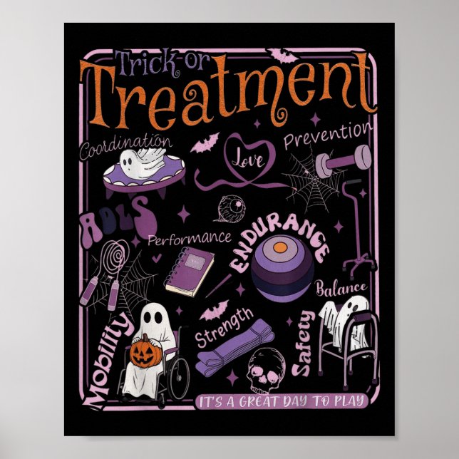 Fysisk terapibehandling med stamceller Halloween Poster (Framsidan)