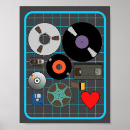 Fysiska medier i kärlek poster