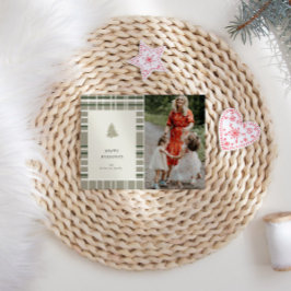 Fysiskt Färg-kort med minimalistiskt Helgdag Julkort