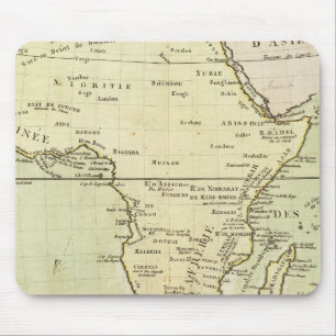 Fysiskt karta av Afrika Musmatta
