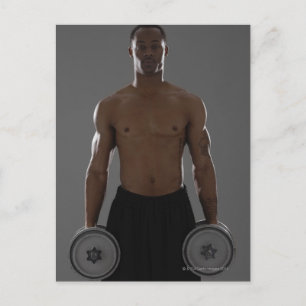 Fysiskt monterade manlyftdockor vykort
