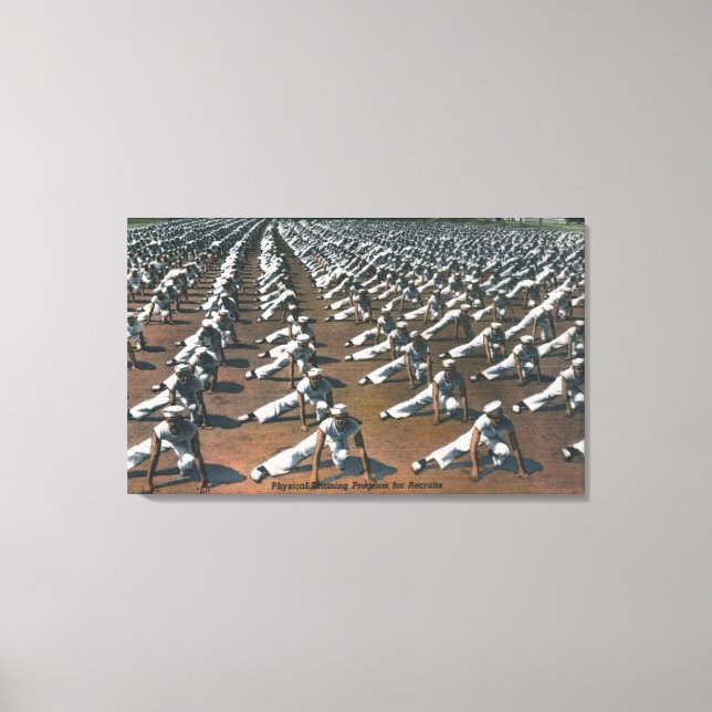 Fysiskt utbildningsprogram för rekrytering - USA:s Canvastryck (Framsida)