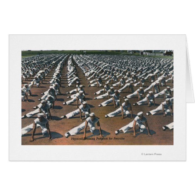 Fysiskt utbildningsprogram för rekrytering - USA:s Hälsningskort (Framsidan Horizontal)