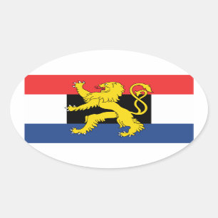 FYUR Benelux Flagga Ovalt Klistermärke