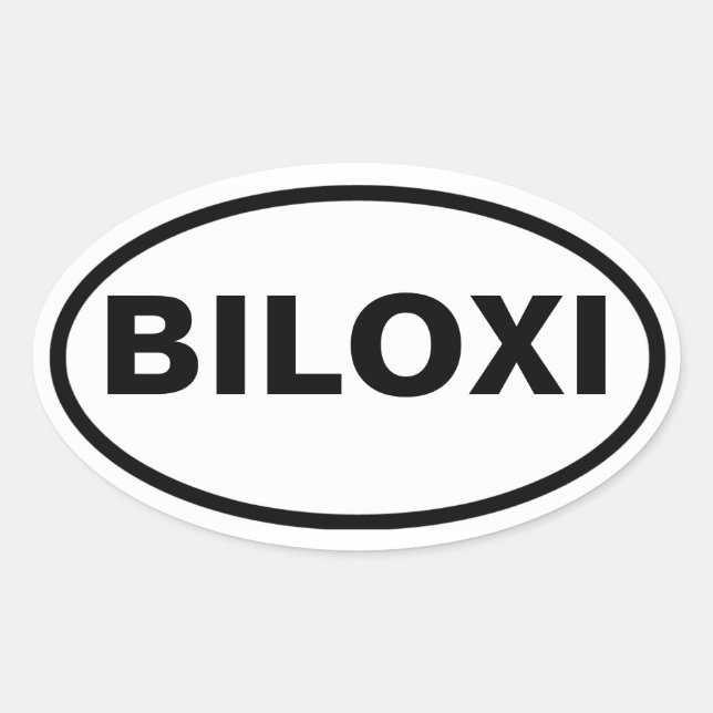 FYUR Biloxi Ovalt Klistermärke (Framsida)