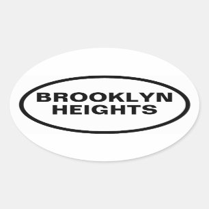 FYUR Brooklyn Heights Ovalt Klistermärke