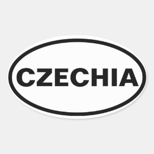 FYUR Czechia Ovalt Klistermärke