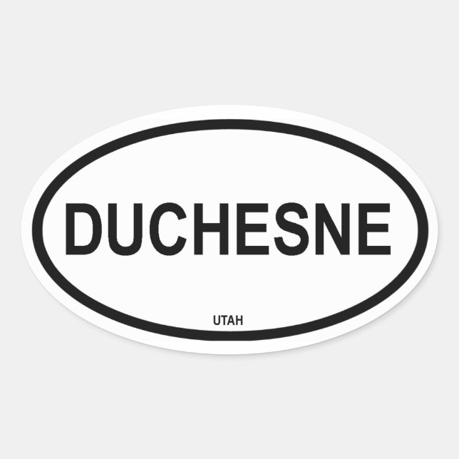 FYUR Duchesne Ovalt Klistermärke (Framsida)