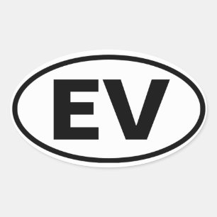 FYUR Elysian Valley ’EV’ Ovalt Klistermärke