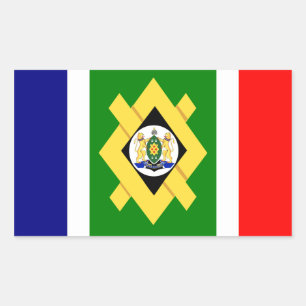 FYUR Johannesburg Flagga Rektangulärt Klistermärke