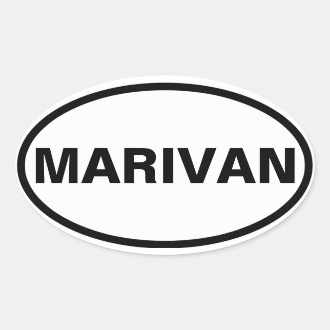 FYUR Marivan Ovalt Klistermärke (Framsida)