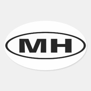 FYUR Mott Haven ’MH’ Ovalt Klistermärke
