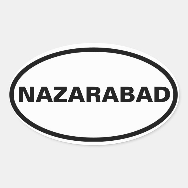 FYUR Nazarabad Ovalt Klistermärke (Framsida)