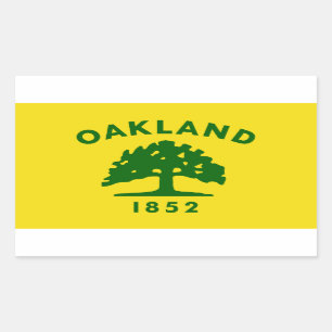 FYUR Oakland, Kalifornien Flagga Rektangulärt Klistermärke