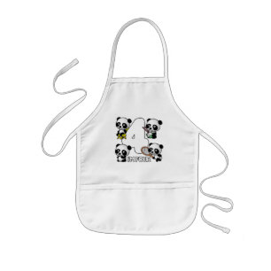 FYUR PANDAS apron Barnförkläde