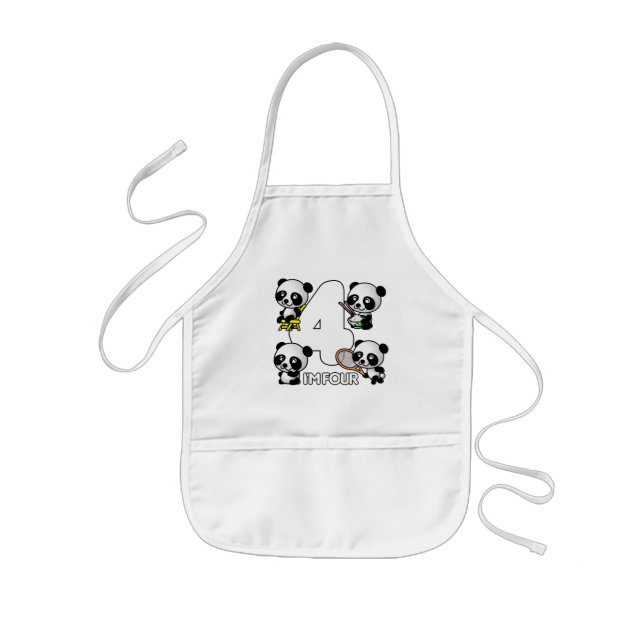 FYUR PANDAS apron Barnförkläde (Framsidan)