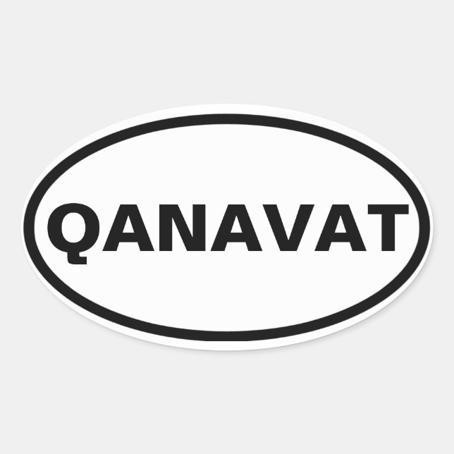 FYUR Qanavat Ovalt Klistermärke (Framsida)