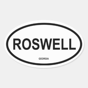 FYUR Roswell, Georgien Ovalt Klistermärke