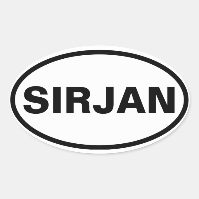 FYUR Sirjan Ovalt Klistermärke (Framsida)