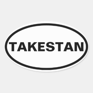 FYUR Takestan Ovalt Klistermärke