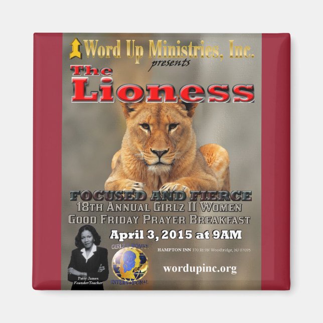 G2W 2015 Prayer Breakfast Magnet (Framsidan)