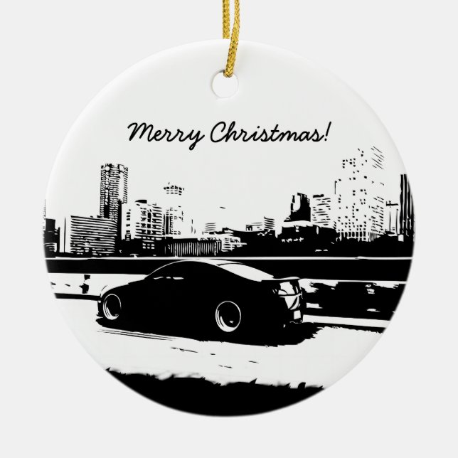 G35 Coupe Rolling sköt jul Ornament (Framsidan)