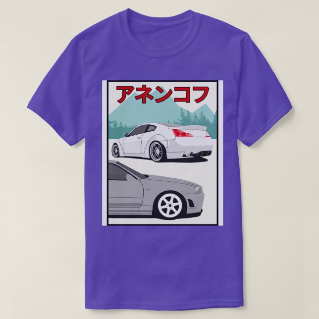 g35 mot Skyline r34 T Shirt (Design framsida)