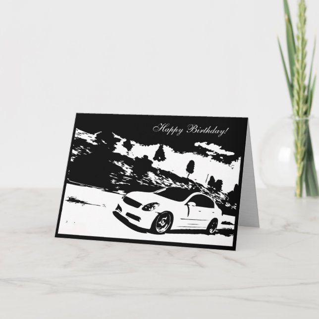 G35 Sedan Bilens årskort Kort (Framsida)