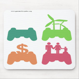 G4C staplade symboler Mousepad Musmatta