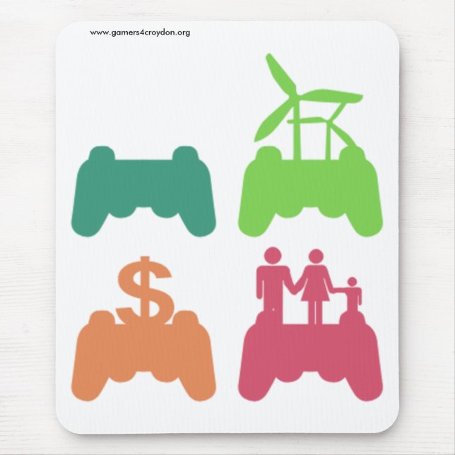 G4C staplade symboler Mousepad Musmatta (Framsidan)