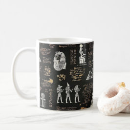 G90Farao med hammaren Hieroglyfer Kaffemugg
