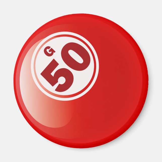 G 50 BINGO BOLL MAGNET (Framsidan)