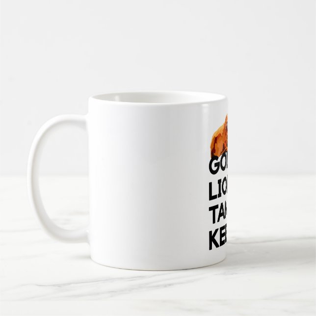 G är avsett för Golden Lejona Tamarin Keeper Kaffemugg (Vänster)
