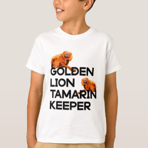 G är avsett för Golden Lejona Tamarin Keeper T Shirt