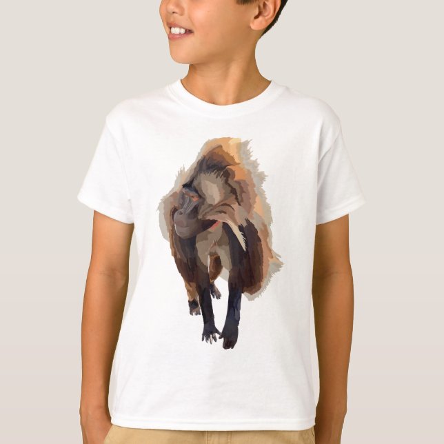 G är för Gelada T Shirt (Framsida)