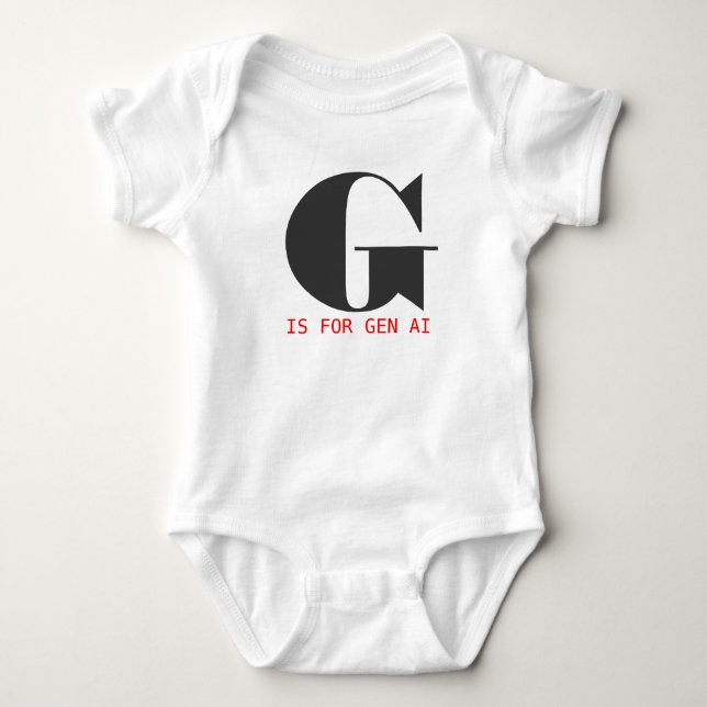G är för Gen AI T Shirt (Framsida)