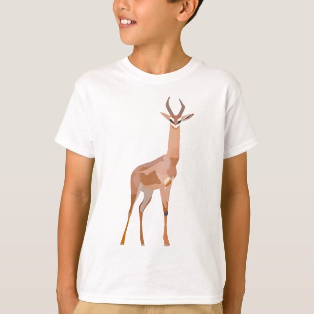 G är för Gerenuk T Shirt (Framsida)