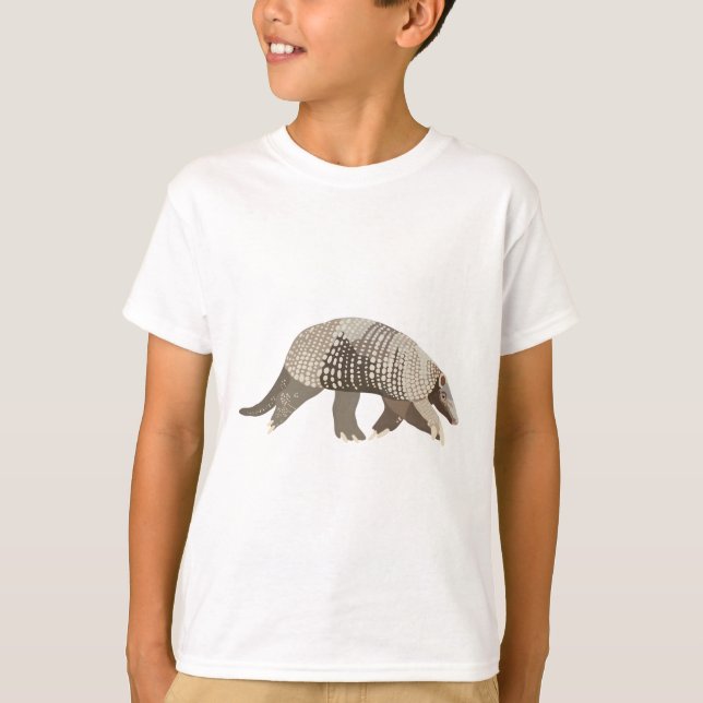 G är för Giant Armadillo T Shirt (Framsida)