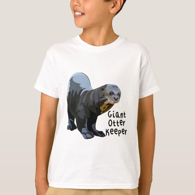 G är för Giant Otter Keeper T Shirt (Framsida)