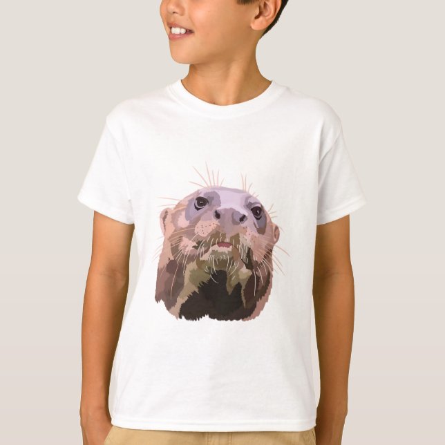 G är för Giant Otter T Shirt (Framsida)