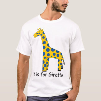 G är för giraff t shirt