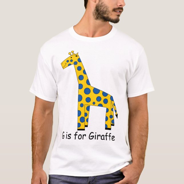 G är för giraff t shirt (Framsida)